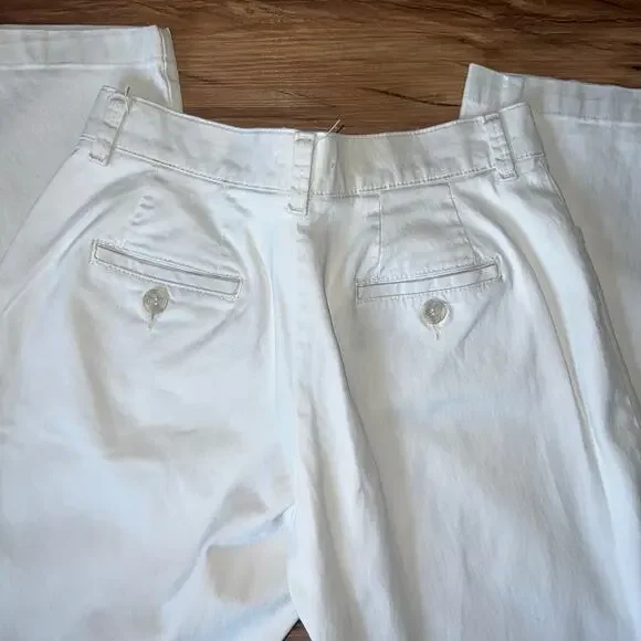 Lee Jeans At The Waist Cream Off White Vintage Khaki Dress Pant Jeans Medium - Picture 3 of 10